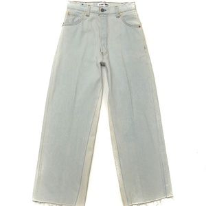 EUC Re/Done (Redone) High Rise Wide Leg White Out